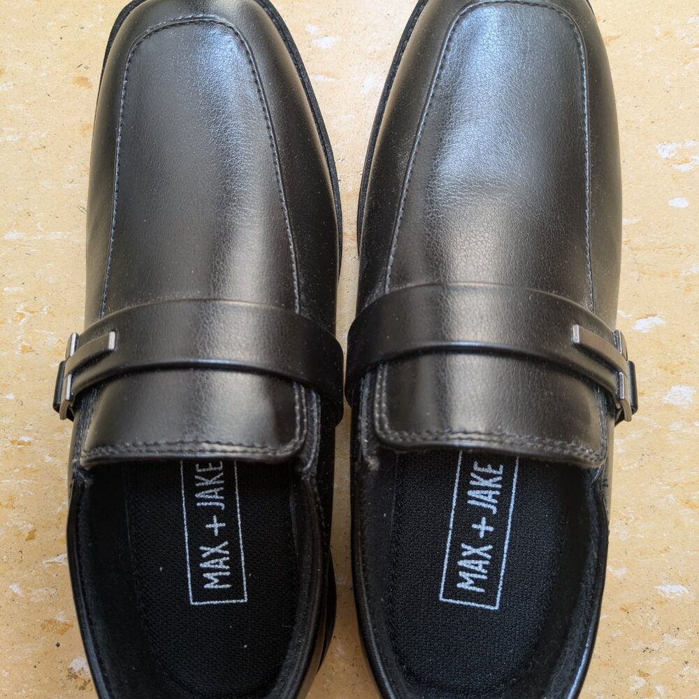 Max and Jake boys kids size 13 dress shoes black